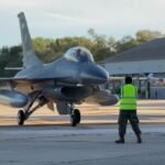 Seis F-16 llegaron a Río Cuarto como segundo lote de la compra a Dinamarca