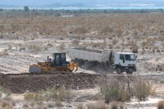 La obra de encauzamiento del río San Juan registra un avance del 30%