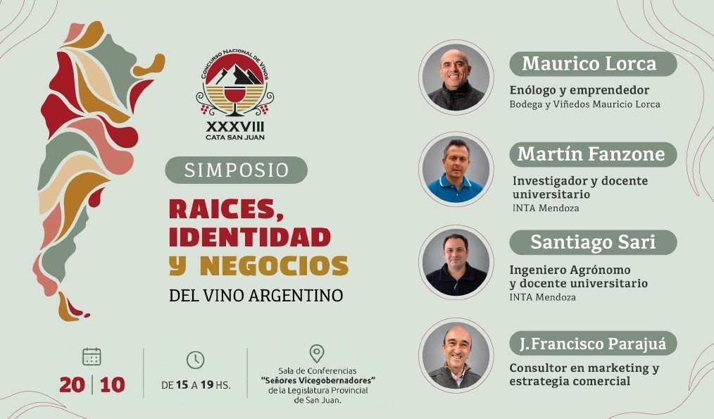 Simposio en San Juan abordará identidad, ciencia y negocio del vino argentino