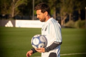 Messi publicó imágenes de su última práctica con la Selección argentina
