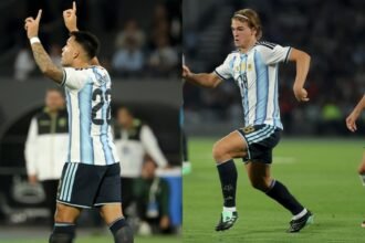 Argentina le gana 2-0 a Bolivia con goles de Lautaro Martínez y Nico Paz