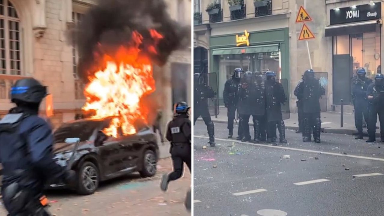 Las protestas sociales se extienden por Francia, Albania, Bélgica, España e Italia