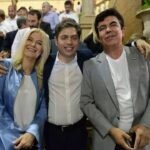 Kicillof, Espinoza y Magario encabezaron un acto por el Día de la Lealtad