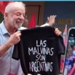 Lula exhibió una remera con el reclamo argentino por las Malvinas