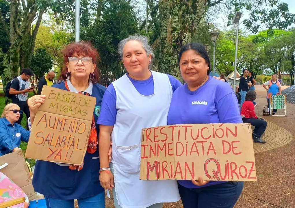 Misiones: paro docente, reclamo salarial y denuncias gremiales por persecución