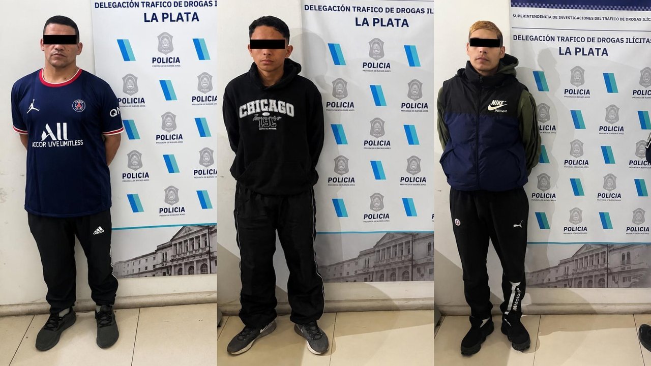 Tres hombres fueron detenidos por venta de drogas en dos barrios de La Plata