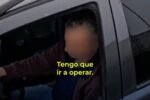 Un conductor usó el celular y circuló por la banquina para ir a operar