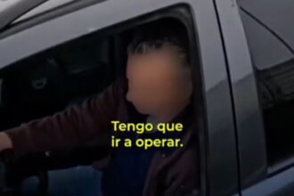 Un conductor usó el celular y circuló por la banquina para ir a operar