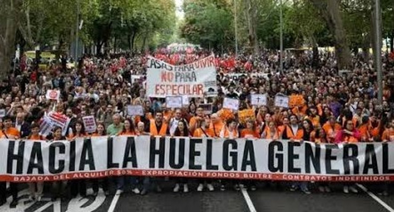 Protestas en España por la crisis de vivienda y los reclamos de inquilinos