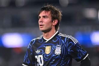 Mastantuono habló de las críticas tras su debut goleador en la Selección