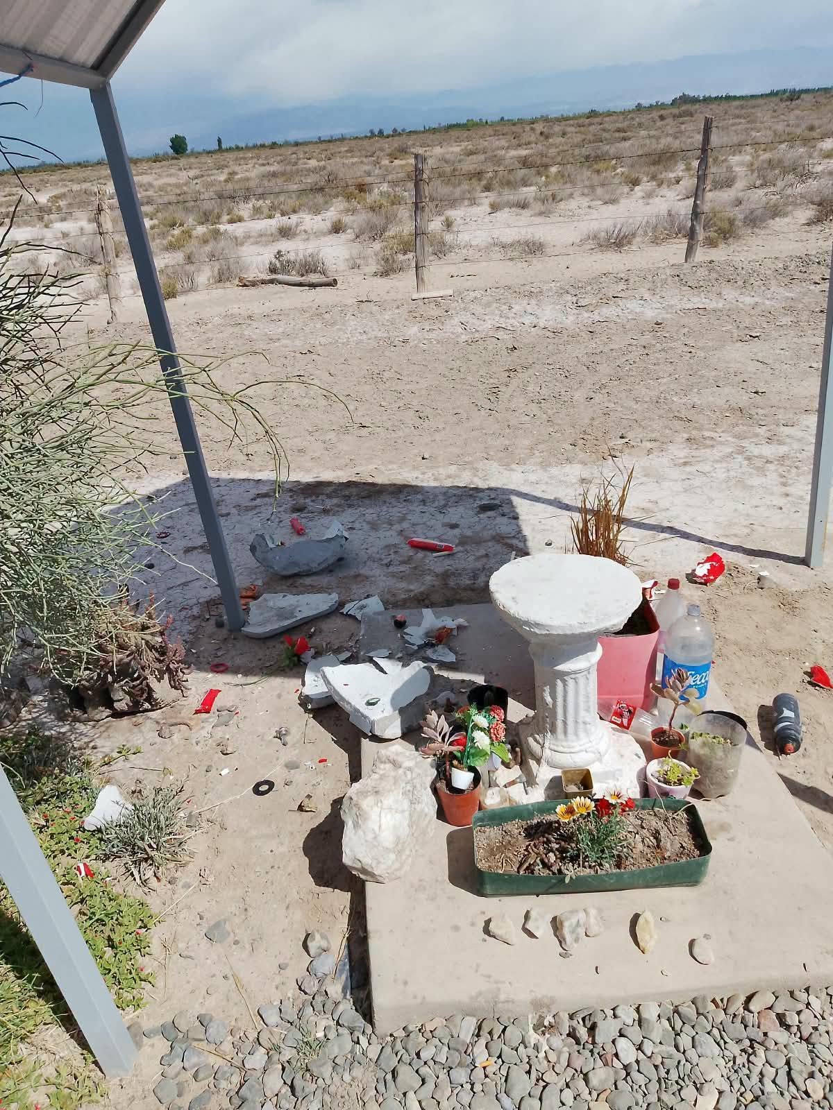 La Gruta de San Expedito volvió a sufrir daños y destruyeron su imagen en San Juan