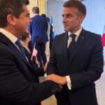 Orrego participó del encuentro protocolar con Macron durante la Argentina Week en París