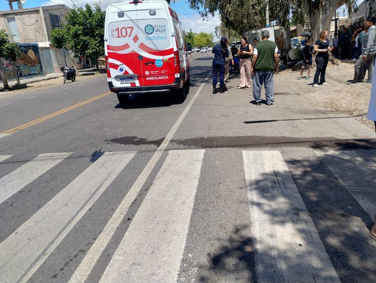 Un peatón murió tras ser embestido por una motocicleta en Rawson