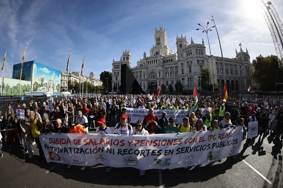 Protestas en España e Italia: pensiones, reclamos políticos y seguridad
